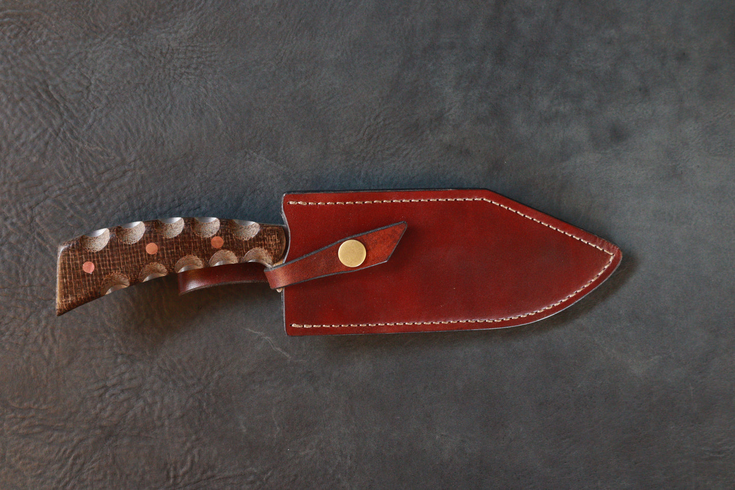 Compact Bowie Dark Brown Burlap G10