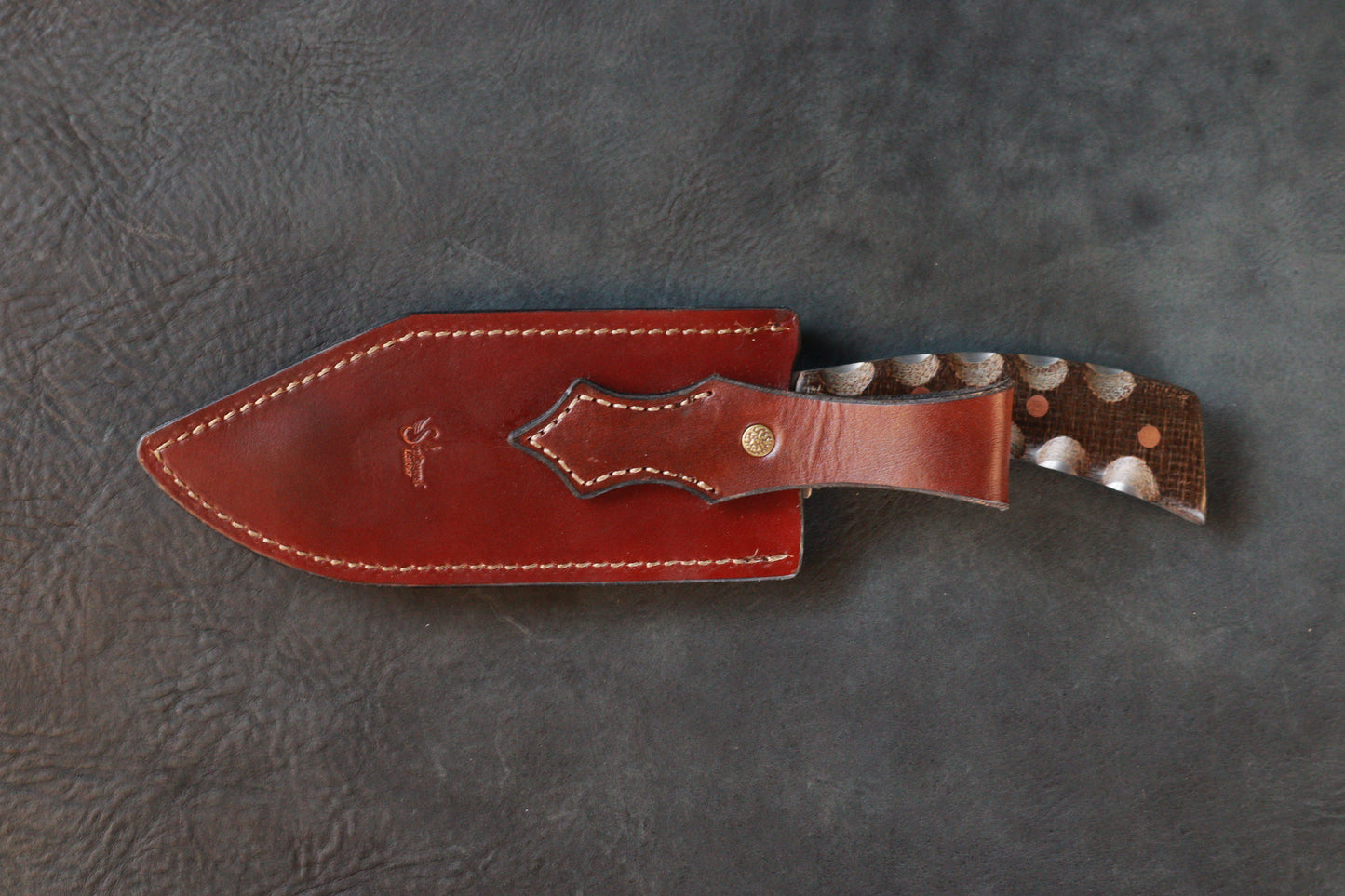 Compact Bowie Dark Brown Burlap G10